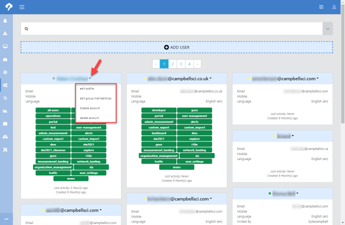 Manage Users